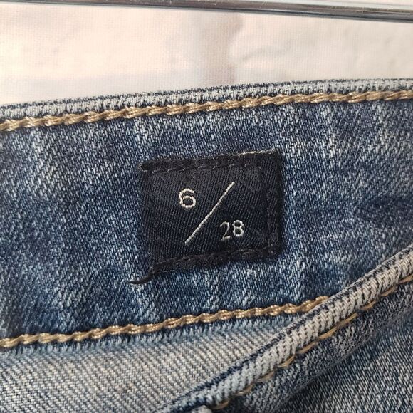 LUCKY BRAND Bridgette Skinny Raw Hem Ankle Jeans 6/28 - Picture 4 of 9